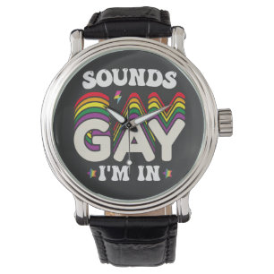 Groovy HBTQ-stolthetsljud Gay Im In Armbandsur