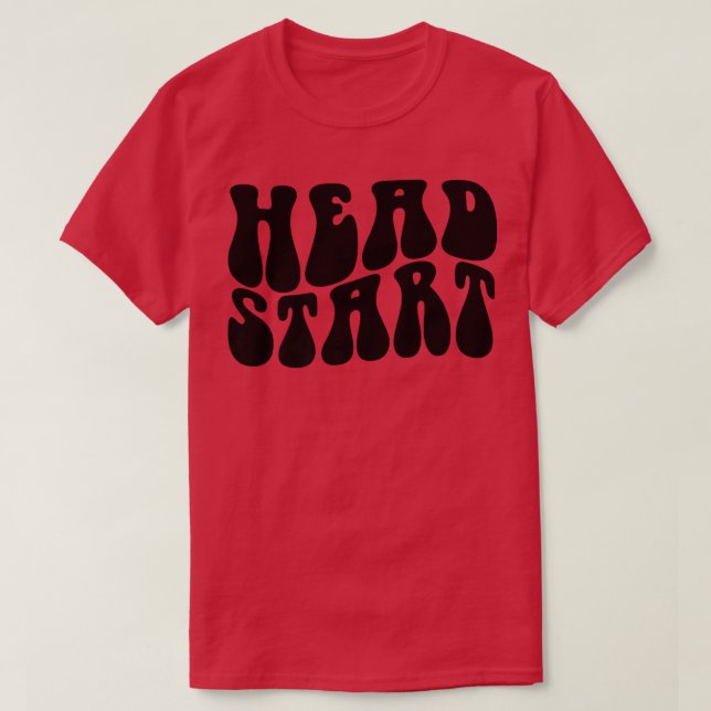 Groovy Head Start Back to school Tidigt Childness  T Shirt (Design framsida)