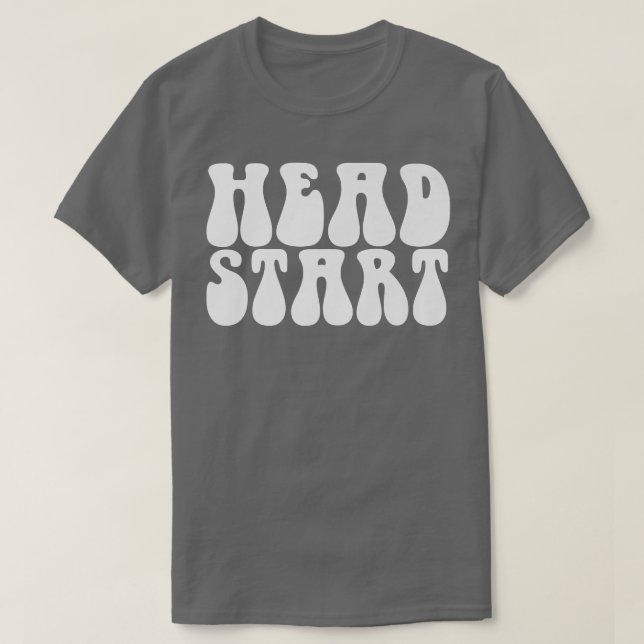 Groovy Head Start Back to school Tidigt Childness  T Shirt (Design framsida)