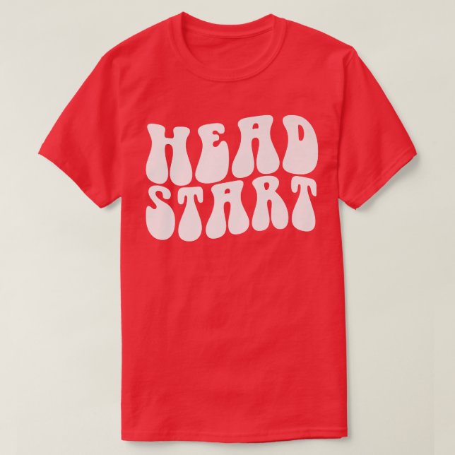 Groovy Head Start Back to school Tidigt Childness  T Shirt (Design framsida)
