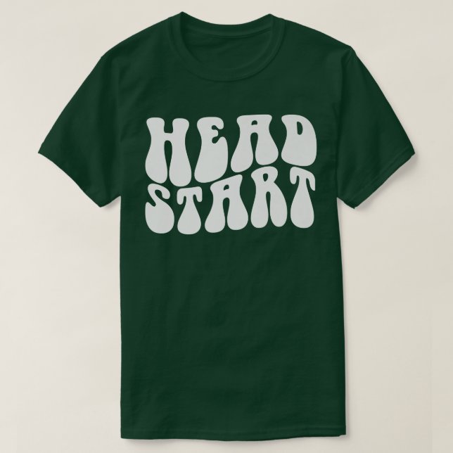 Groovy Head Start Back to school Tidigt Childness  T Shirt (Design framsida)