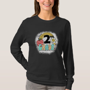 Groovy Hej 2nd Andra Klass Lärare Student Tillbaka T Shirt