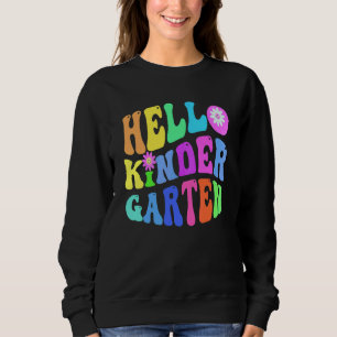 Groovy Hej Lärare Första Klass Purple Första Klass T Shirt