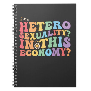 Groovy hetero heterosexualitet i denna ekonomi HBT Anteckningsbok
