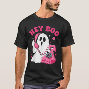 Groovy Hey Boo Söt Spöke Rolig Halloween Herr Kvin T Shirt