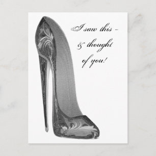 Groovy High Heel Stiletto Shoe Art Gifts Vykort