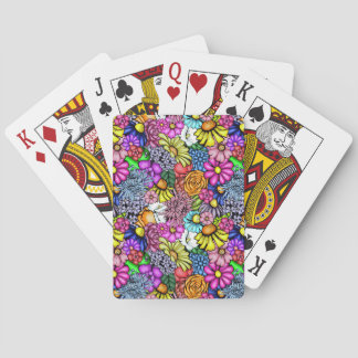 Groovy Hippie Flowers Casinokort
