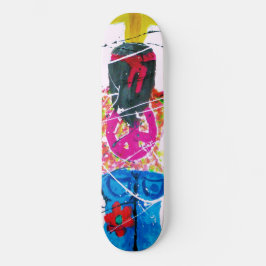 Groovy Hippie Fredstecken Skateboard Bräda 20 Cm