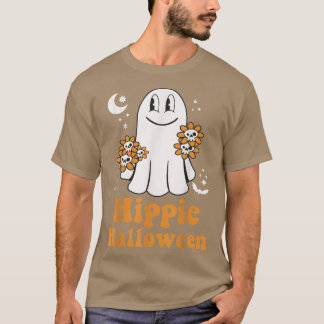 Groovy Hippie Halloween Costume Retro Blommigt Gho T Shirt