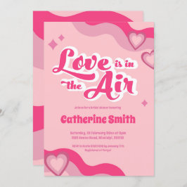 Groovy Hippie Heart Inbjudningskort för möhippan