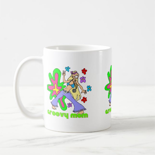 Groovy Hippie Mamma Kaffemugg (Vänster)