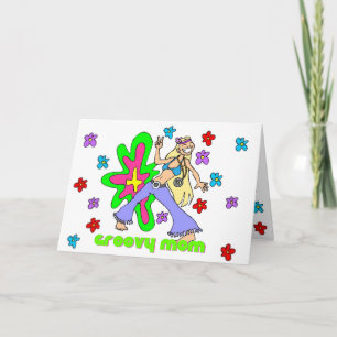 Groovy Hippie Mamma Mors dag kort
