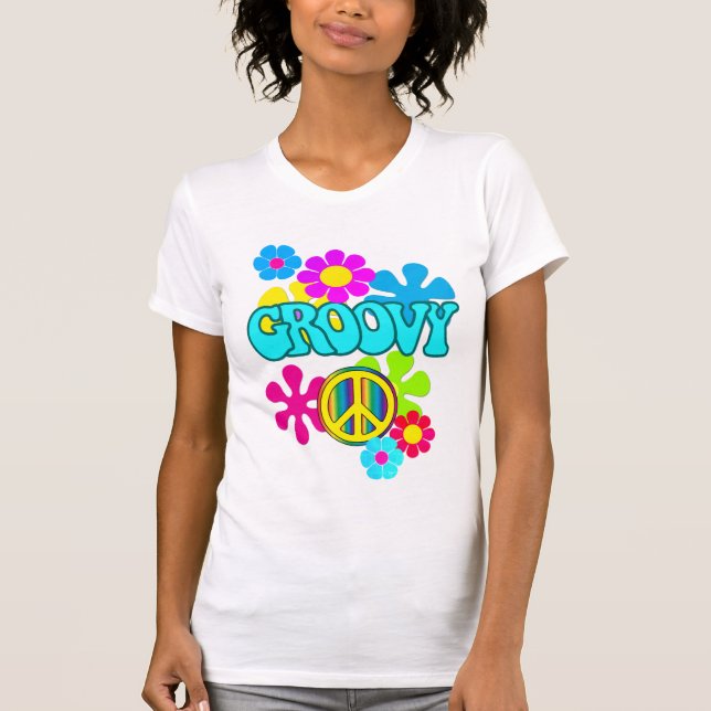 Groovy Hippie T Shirt (Framsida)