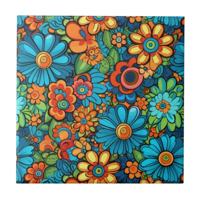 Groovy Hippie Tile Kakelplatta (Framsidan)
