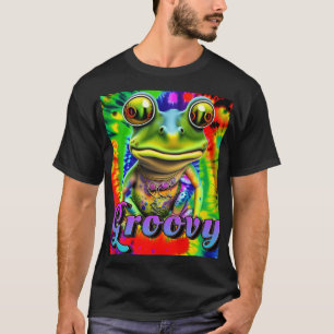 Groovy Hippie Trippy Frog Psychedelic T Shirt