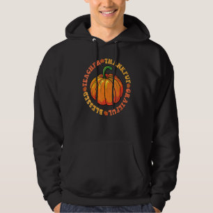 Groovy Hippielärare Tacksam Tacksam Välsignad Höst Hoodie
