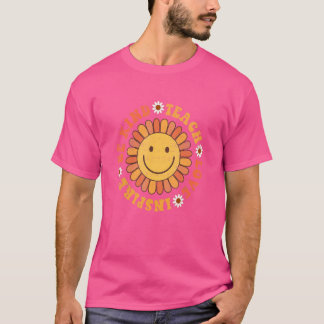 Groovy Hippy Lärare var snäll mot Teach Kärlek Ins T Shirt