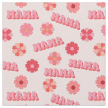 Groovy Hippy Rosa Text Ord & Flowers