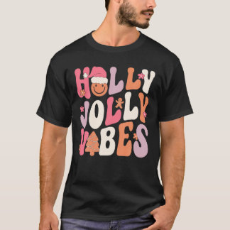 Groovy Holly Julafton Jolly Vibes juldräkt T Shirt
