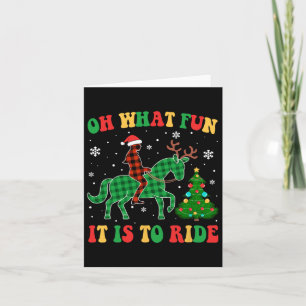 Groovy Horse Åh vilken Roligt det är att rida jul Kort