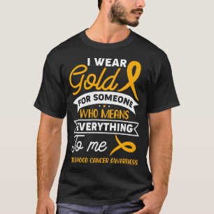 Groovy I Bära Guld för medvetenhet om cancer hos b T Shirt