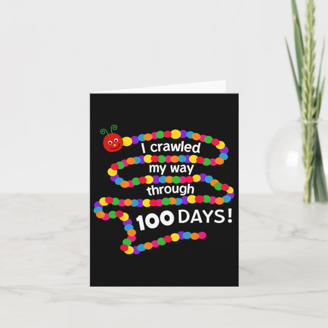 Groovy I Crawlade min väg till 100 dagar 100 dagar Kort (Framsida)
