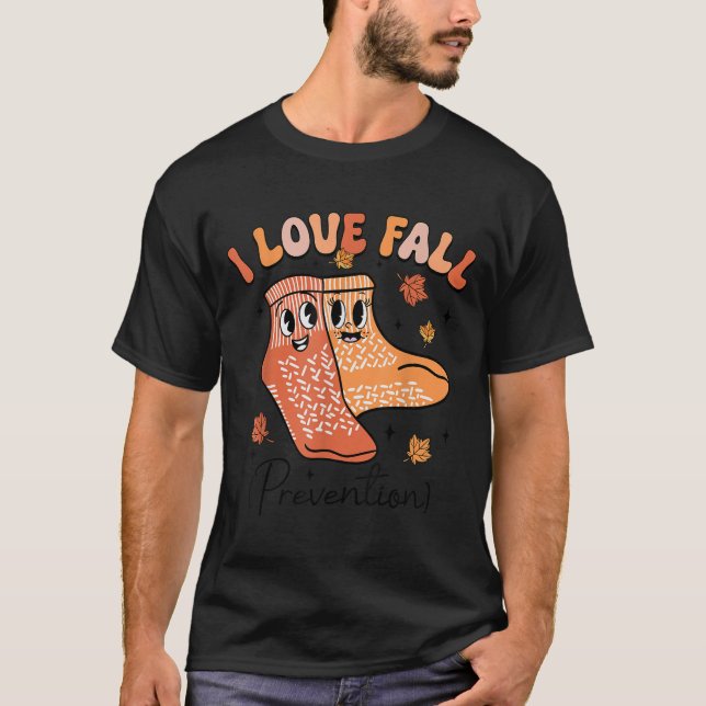 Groovy I - fall - förebyggande behandling faller u T Shirt (Framsida)