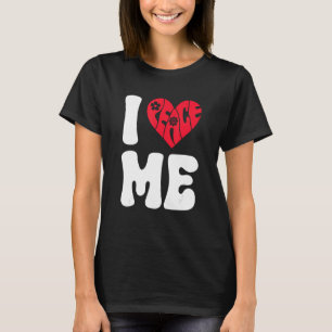 Groovy I Kärlek ME Peace Heart T Shirt