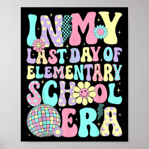 Groovy i min sista dag som går i grundskolan, tid poster