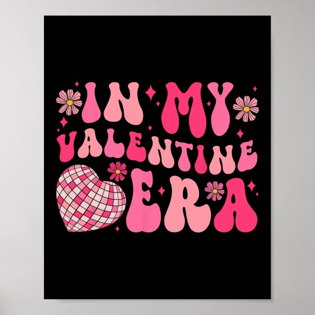 Groovy i min valentinera Disco Byll Hjärt Valentin Poster (Framsidan)
