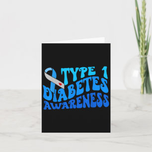Groovy i november bär vi blått för diabetesmedveta kort