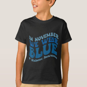 Groovy i november Bäror vi medvetenhet om blå diab T Shirt