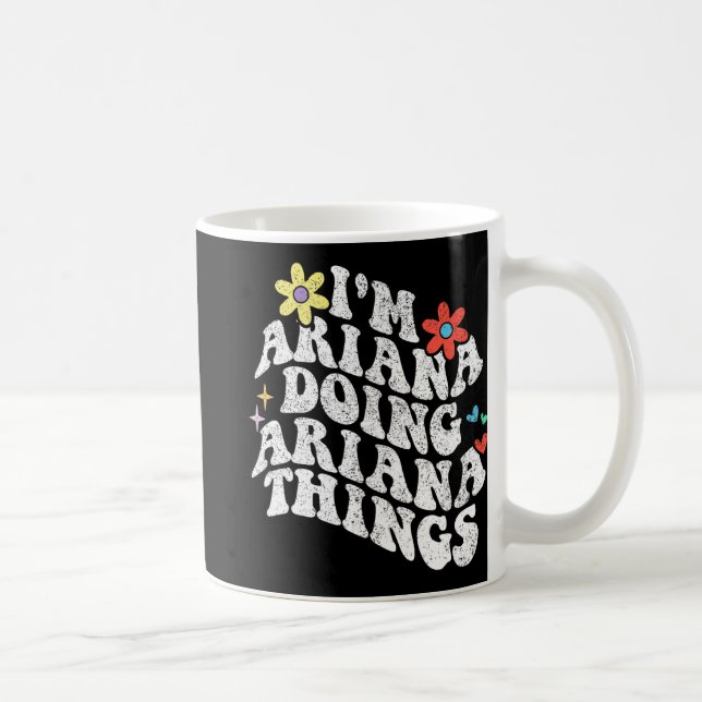 Groovy Im Ariana gör Ariana Sak Funny Mor Kaffemugg (Höger)