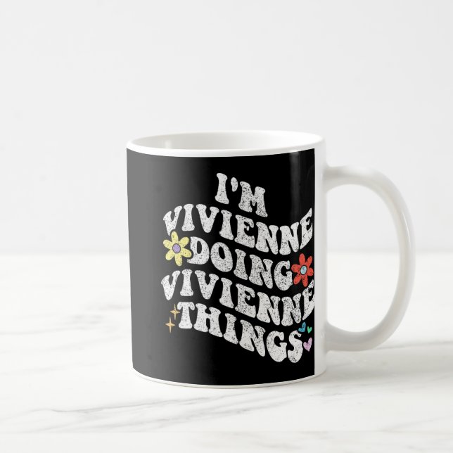Groovy Im Vivienne Doing Vivienne Sak Funny Kaffemugg (Höger)