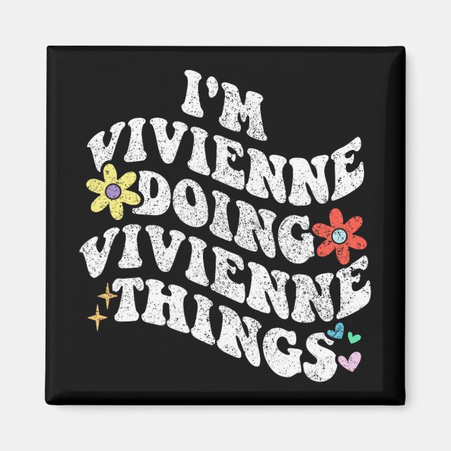 Groovy Im Vivienne Doing Vivienne Sak Funny Magnet (Framsidan)