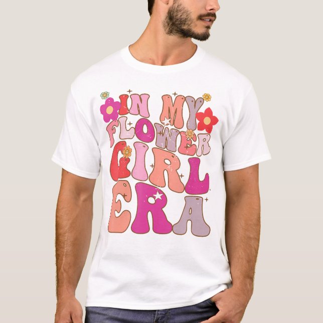 Groovy in my Flower Girl Retro Sister Toddler T Shirt (Framsida)