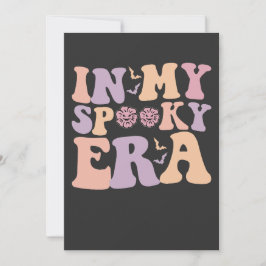 Groovy in my Spooky Era Fall Halloween Ghost Retro Inbjudningar