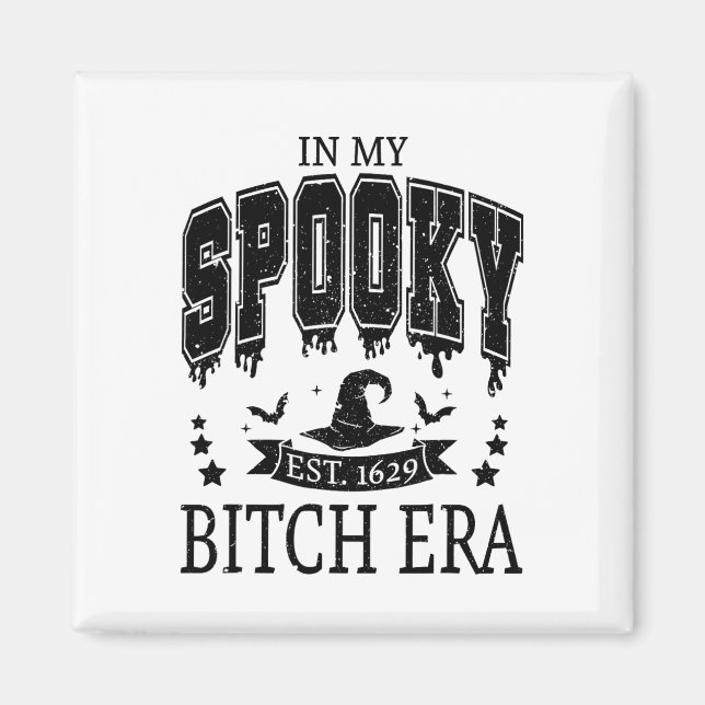 Groovy in my Spooky Era Skeleton Hand Halloween Magnet (Framsidan)