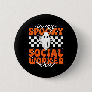 Groovy in my Spooky Social Worker Era Cute Ghost H Knapp