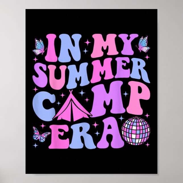 Groovy in my Summer Camp Era Camping Poster (Framsidan)