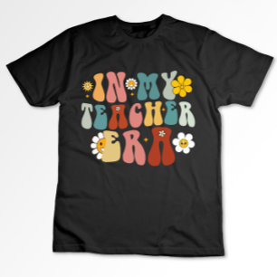 Groovy in my Teacher Era Back to school Lärare T Shirt