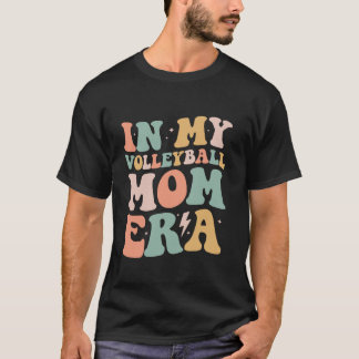 Groovy in My Volleyball Mamma Era Mamma Funny Retr T Shirt