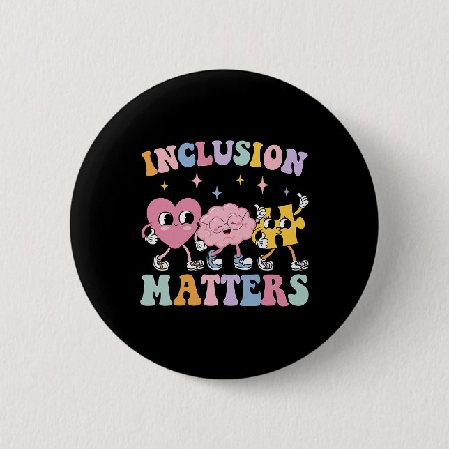 Groovy Inclusion Problems Autism Awareness Speciel Knapp (Framsida)