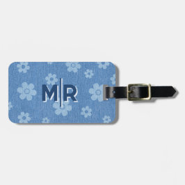 Groovy Indigo Bloom Bagagebricka