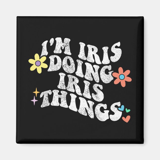 Groovy Iris Doing Iris Sak Funny Mor Da Magnet (Framsidan)