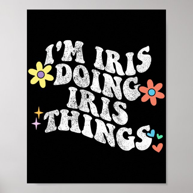 Groovy Iris Doing Iris Sak Funny Mor Da Poster (Framsidan)
