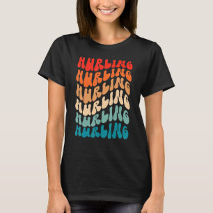 Groovy Irish Hurling Gaelic Game Retro 70 s Hippie T Shirt