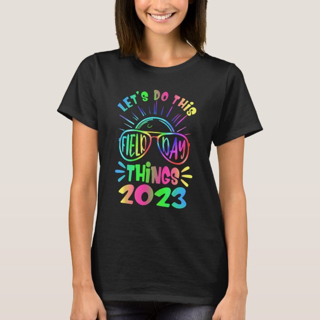 Groovy It s Field Day Vibes   For Teacher Kid 2023 T Shirt (Framsida)