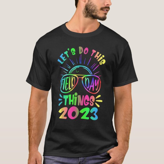 Groovy It s Field Day Vibes   For Teacher Kid 2023 T Shirt (Framsida)