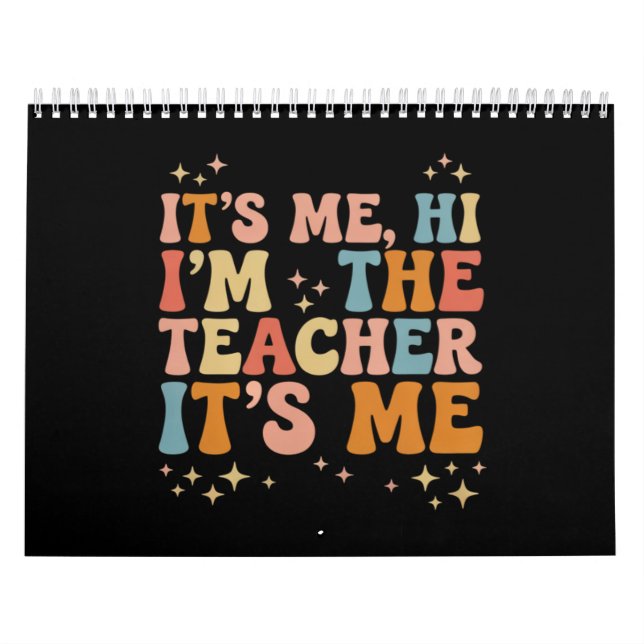 Groovy It's Me Hej jag är läraren Det är jag Skola Kalender (Omslag)